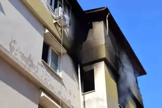 Çok Katlı Binasında Yangın!