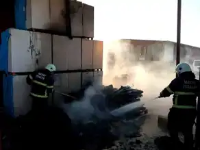 Hassa'da İş Yerinde Yangın!