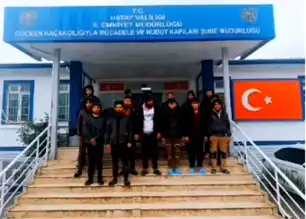 Hatay'da 16 Düzensiz Göçmen Yakalandı, 1 Kişi Tutuklandı