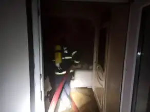 İlçede Apartman Yangını Sönmüştür