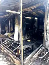Hatay Kırıkhan'da Depremzede Konteyneri Yandı