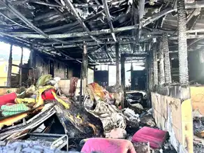Hatay Belen'de Ev Yangını: Çatı Katı Yandı