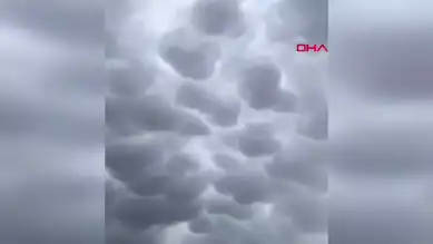 Hatay'da Nadir Görülen Mammatus Bulutları!