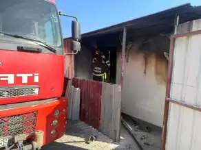 Deprem Bölgesinde Konteynerde Yangın!