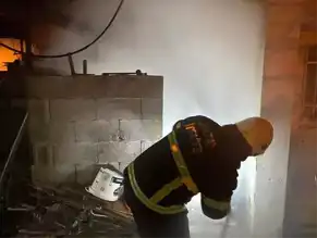 İlçedeki Evde Odunluk Yangını Söndürüldü