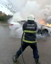 Park Halindeki Araçta Yangın!