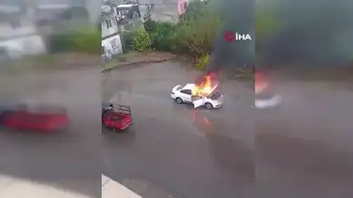 Park Halindeki Araçta Yangın!