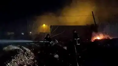 Samandağ'da Sazlık Alanı Yandı, İtfaiye Söndürdü