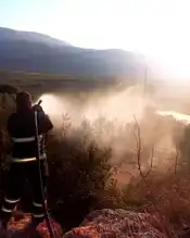 Yayladağı'ndaki Zeytinlik Yangını Sönmüştür