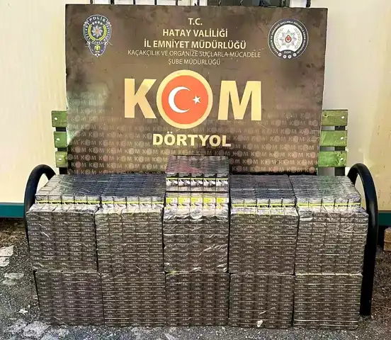 Hatay Dörtyol'da 1310 Paket Kaçak Sigara