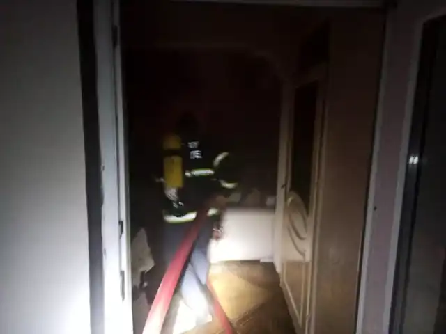 İlçede Apartman Yangını Sönmüştür