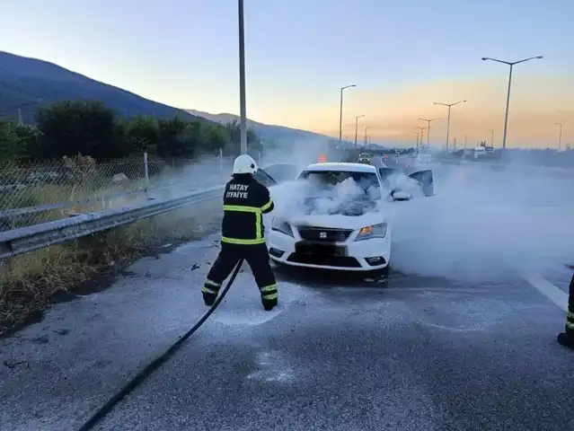 Otoyolda Araçta Yangın!