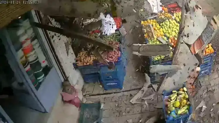 Fırtınada Balkon Duvarı Çöktü!